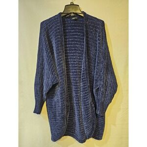 Torrid Size 2 (18/20) Deep Blue Soft Knit Cardigan Long Sweater